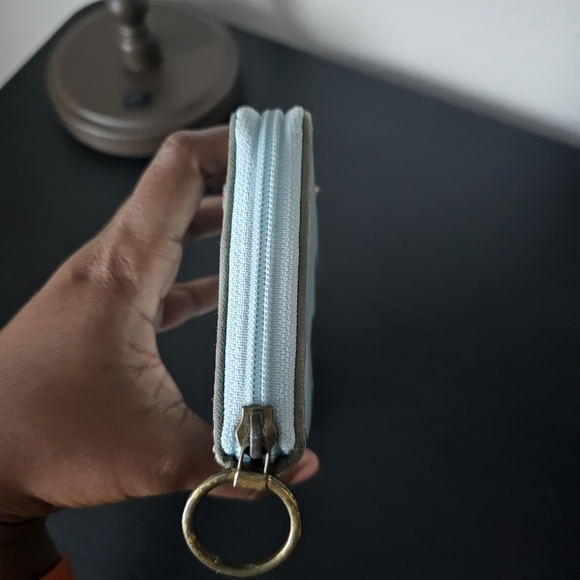 Fossil Turquoise Sea Turtle Print ZIP around Large Wallet - Picture 3 of 5